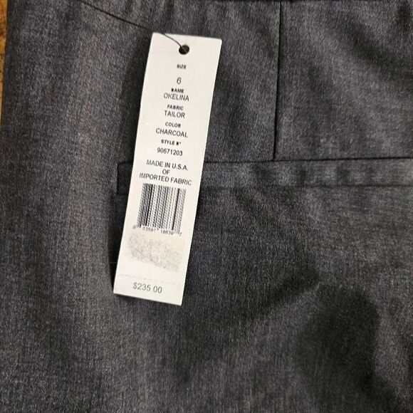 NWT Theory Women's Wool Pants Size 6 Gray Trousers Pockets Dress Pants - Picture 6 of 10